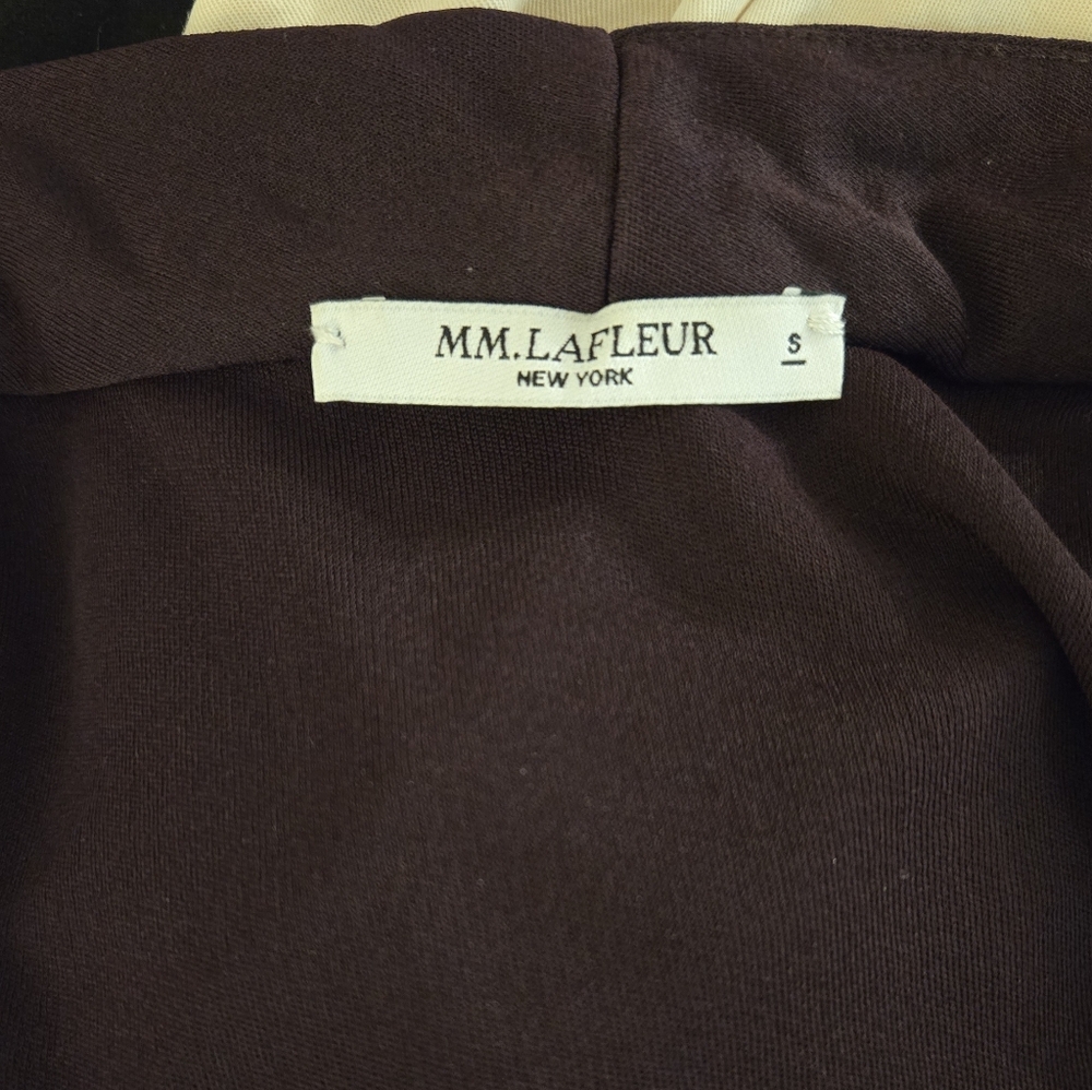 MM Lafleur Deep Purple Women's Draped Blouse - Picture 6 of 7